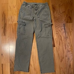 American Eagle Straight Leg Green Cargo Pants